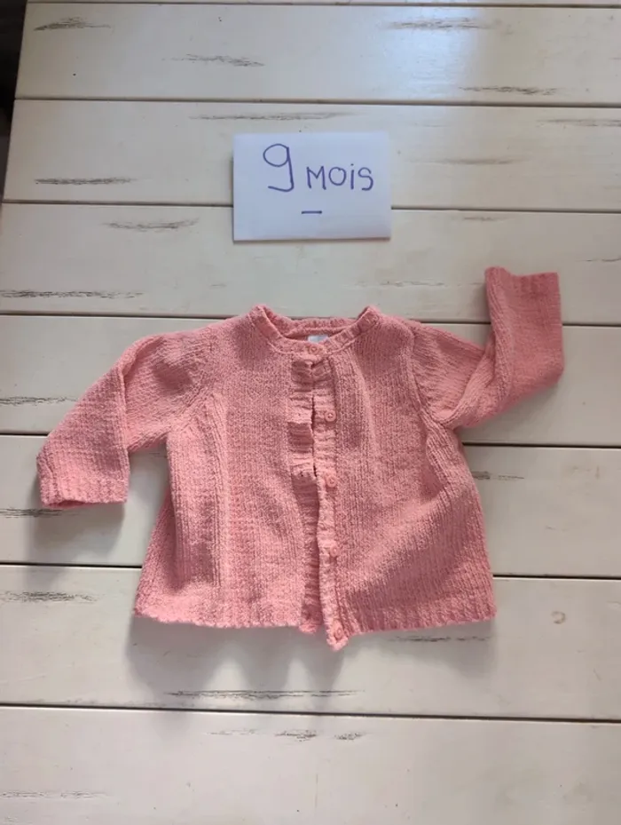 Gilet bébé fille 9 mois
