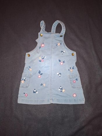 Salopette fleurs bébé