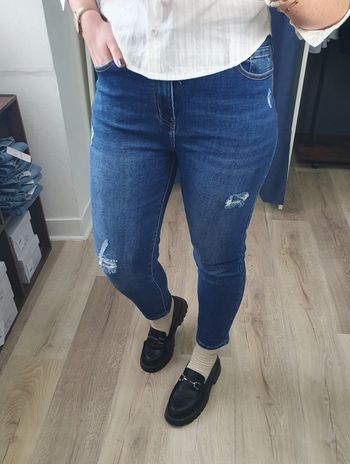 Jean mom Nancy effet déchiré Taille 36