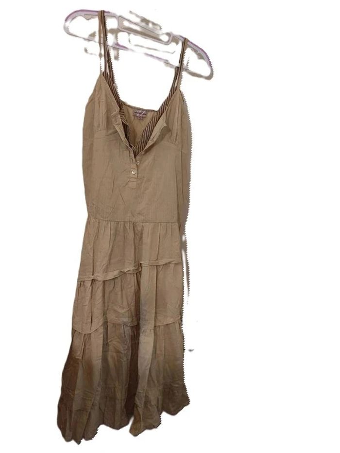 Robe Machin chose longue beige Taille 38