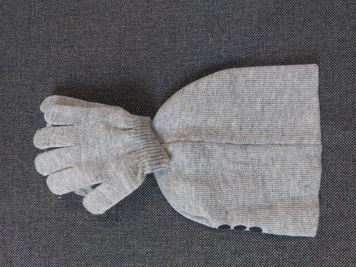 ensemble bonnet gants miraculous gris 54 - photo numéro 2