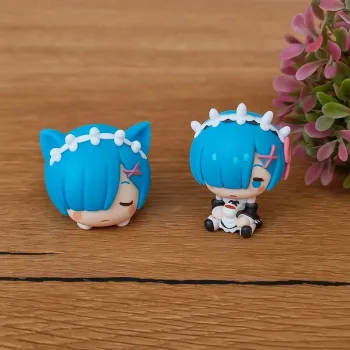 2 Figurines - type manga Rem (Re:Zero) - neuves