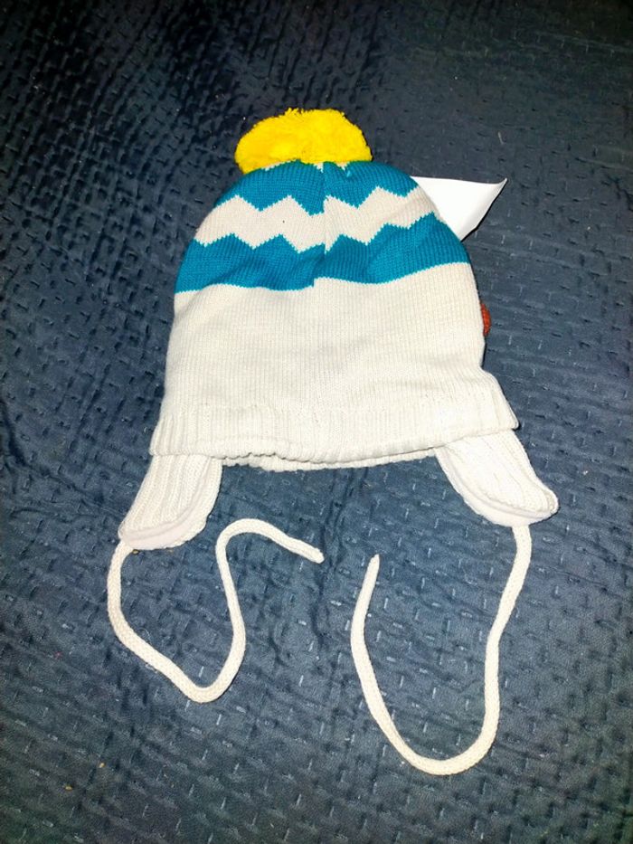 Bonnet renard a ponpom neuf du pareil au même dpam 6-12 mois - photo numéro 2