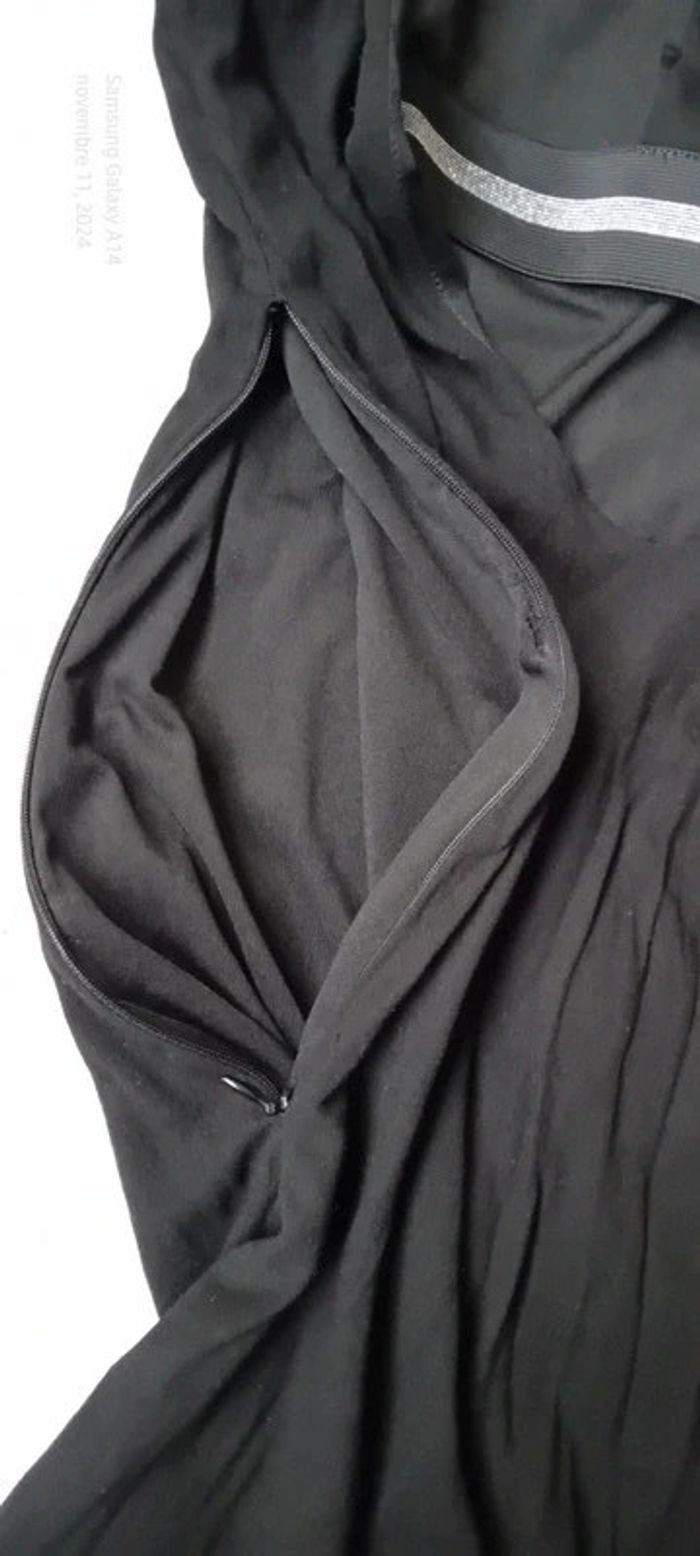 Robe chic noire dos ouvert bande élastique femme S Trafaluc Zara - photo numéro 13