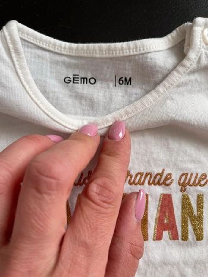 T-shirt fille 6 mois - photo numéro 2