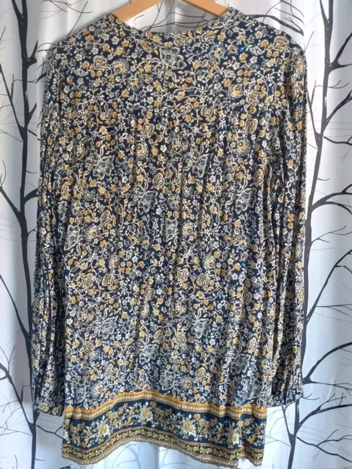 Jolie tunique longue femme bohème Camaïeu taille M - photo numéro 4