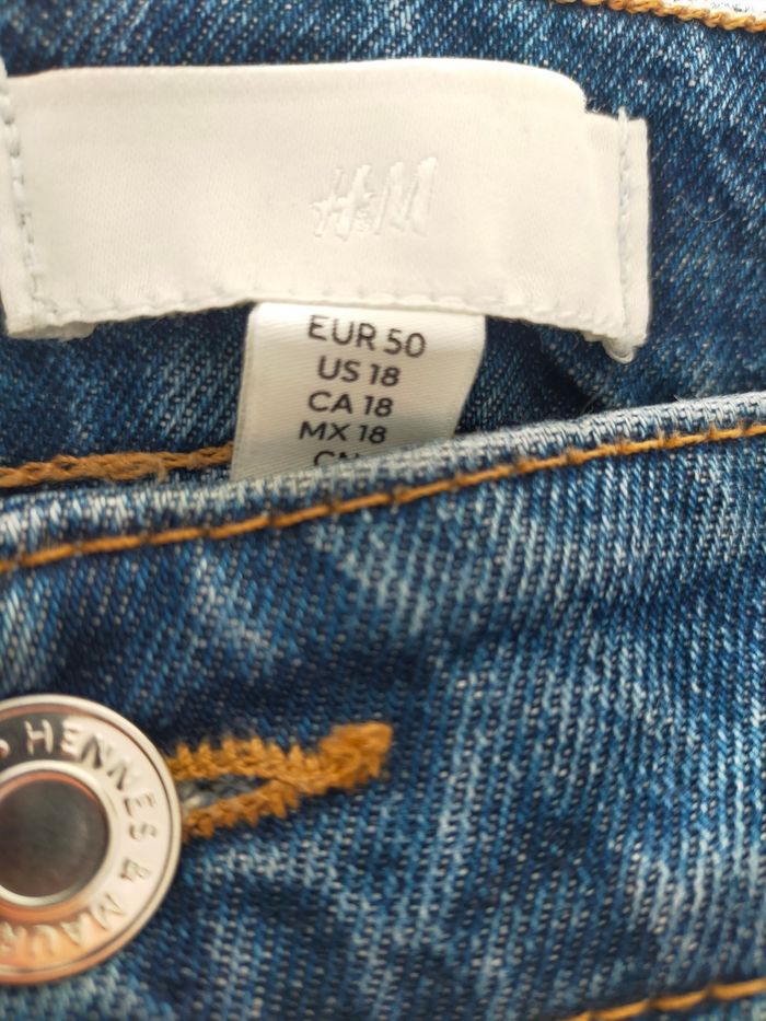 Jean wide leg bleu h&m taille 50 - photo numéro 2