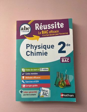 livre « réussir le bac » physique chimie 2nde