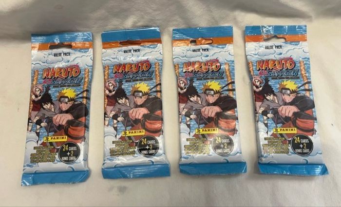 4 Mega Boosters Cartes NARUTO neufs scellés