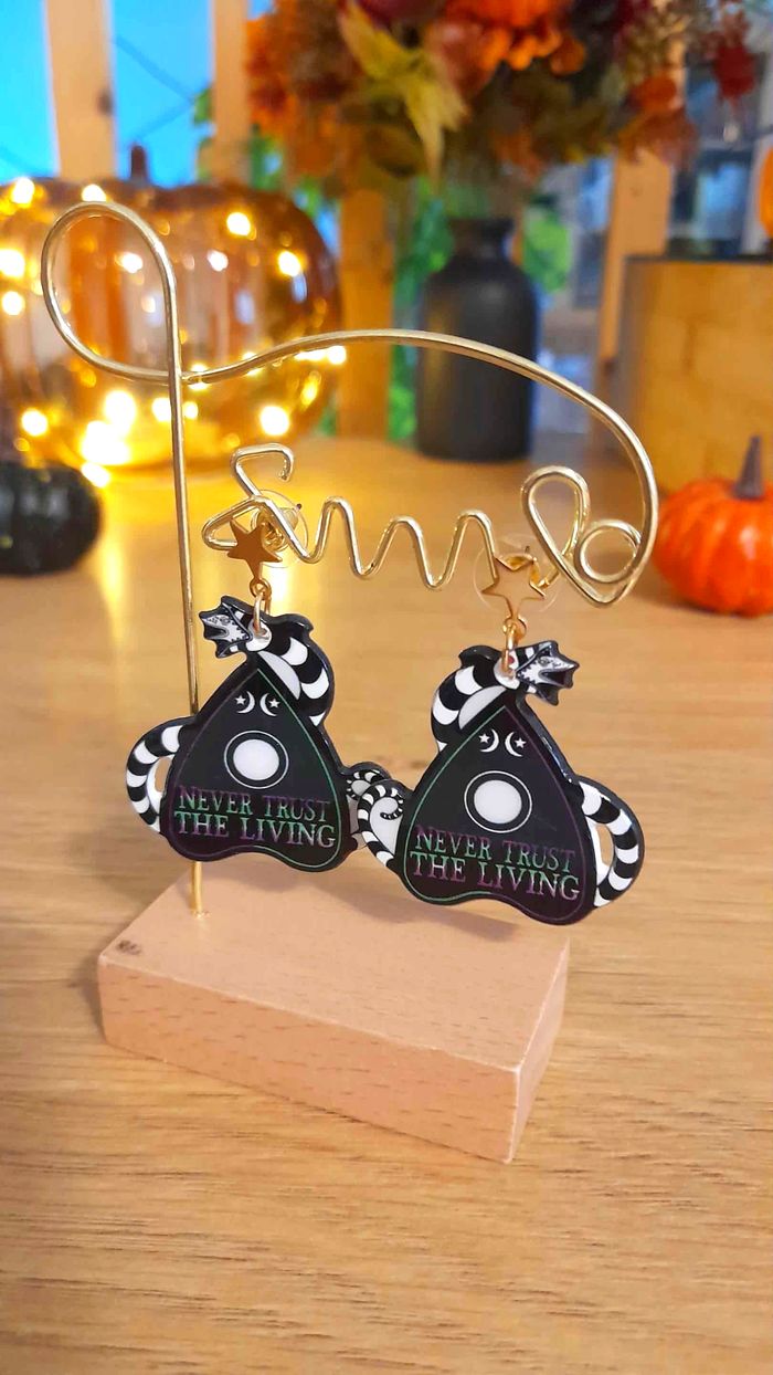 Boucles d'oreilles Beetlejuice Ouija