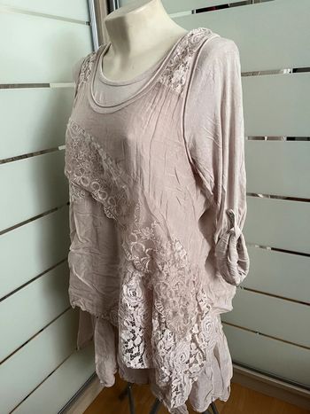 Tunique rose pale taille unique