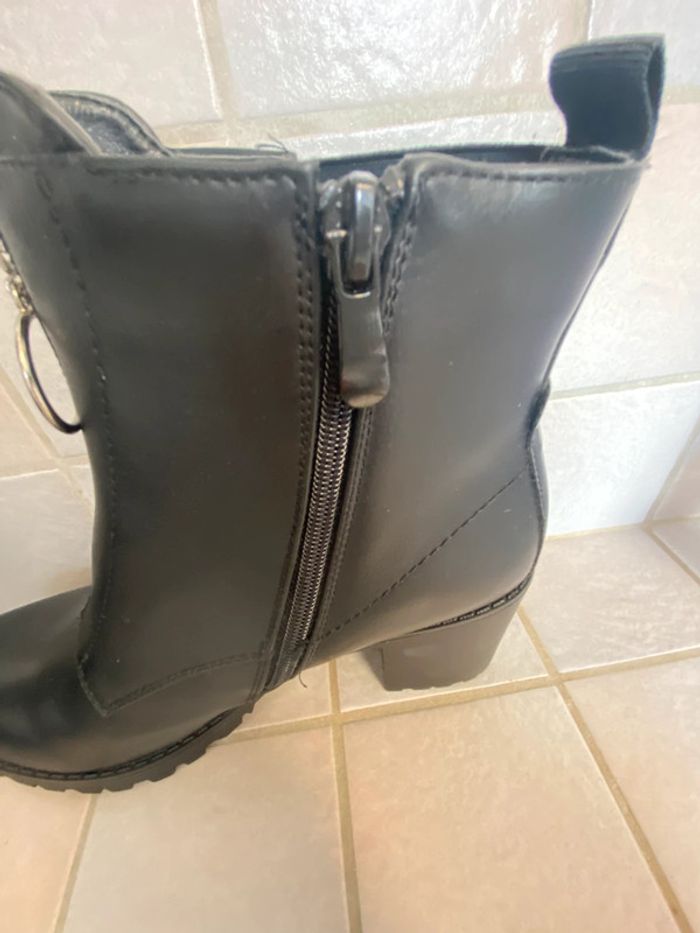 Bottines neuves noires avec tirette 40 - photo numéro 10