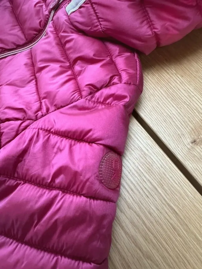 Doudoune mi-saison rose fushia et rose pâle - Taille 3 Ans - photo numéro 6