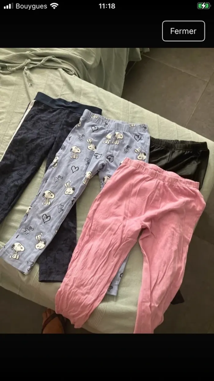 Lot de deux legging 5 ans