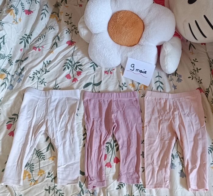 Lot de 3 legging bébé 9m