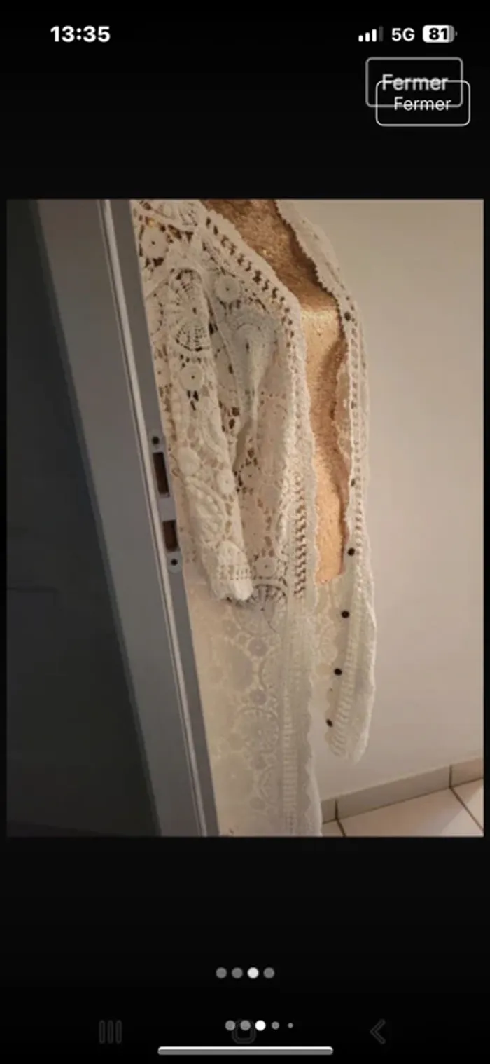 Kimono crochet plage S et M - photo numéro 9