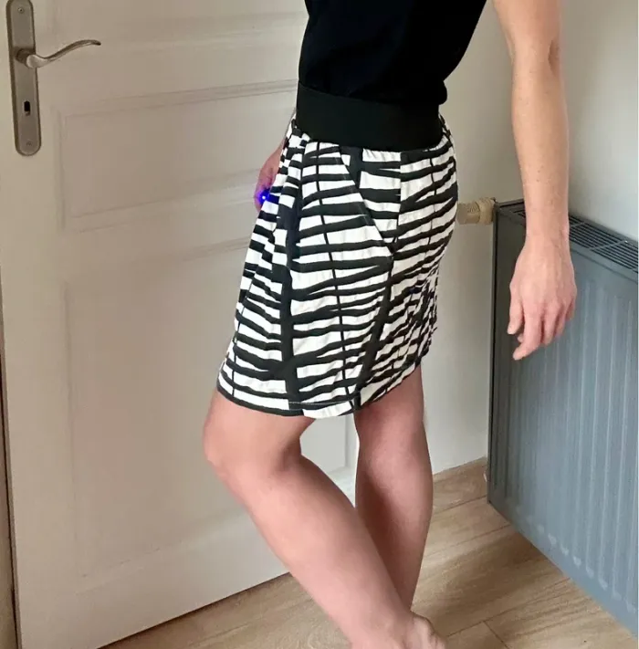 Jupe Vera Moda – Taille 38 – Blanc crème & noir - photo numéro 4