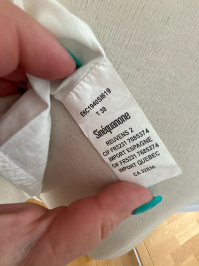 🤍 sublime chemise broderies fleurs - Sinequanone - T38 - photo numéro 7