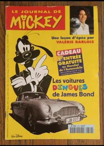 Ancien journal de mickey N°2320 avec fiches 1996 vintage