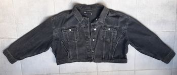 Veste en jeans noir