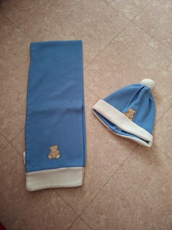 Ensemble bonnet et écharpe garçon 4 ans