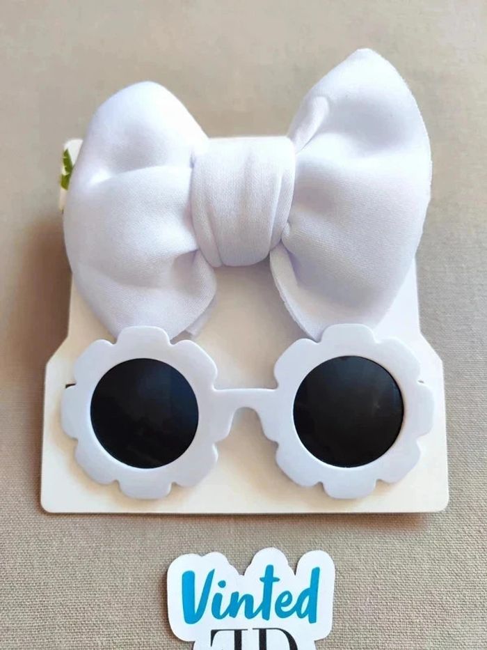 Ensemble lunettes et bandeau bébé enfant - photo numéro 2