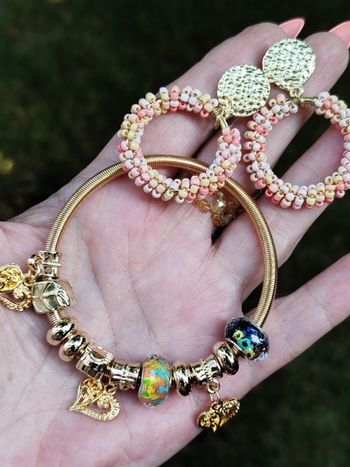 Ensemble Bracelet & Boucles d'oreilles Fashion neuf