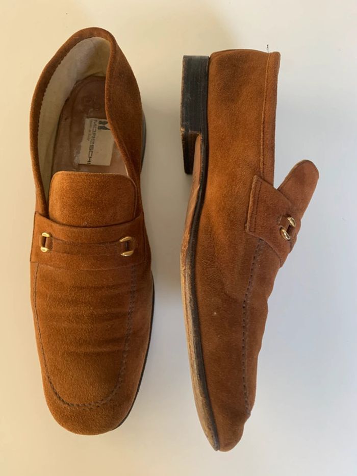 Mocassin homme en daim Moreschi T41 - photo numéro 2