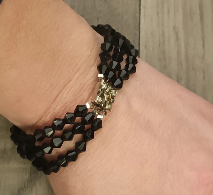 Bracelet 3 rangs fermoir bijou - photo numéro 3