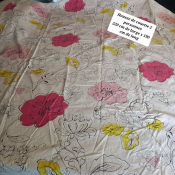 Housse de couette en coton 2 personnes