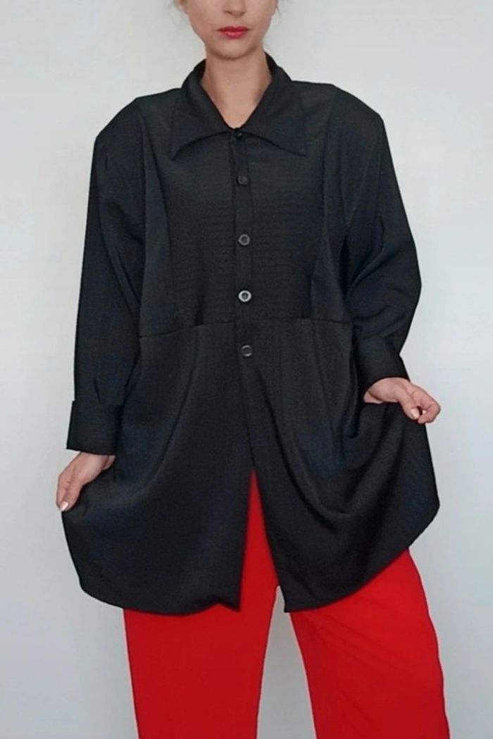Blazer long chic noir qualité taille 42/44 - photo numéro 2