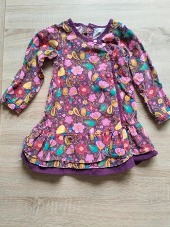 Robe hiver fleurie 24mois