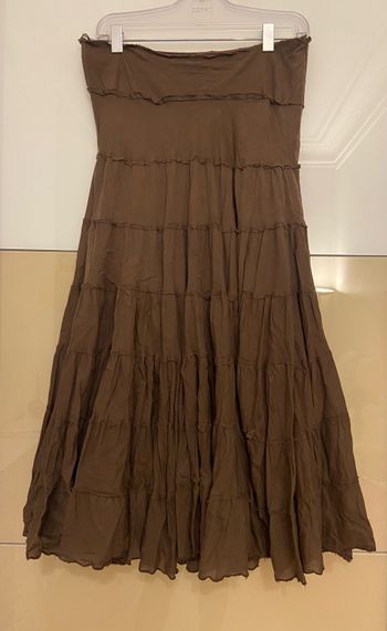 Jupe longue marron 40