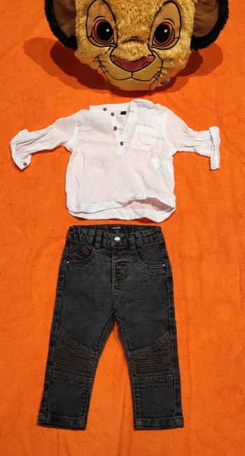 Jean et chemise fine Kiabi 12 mois