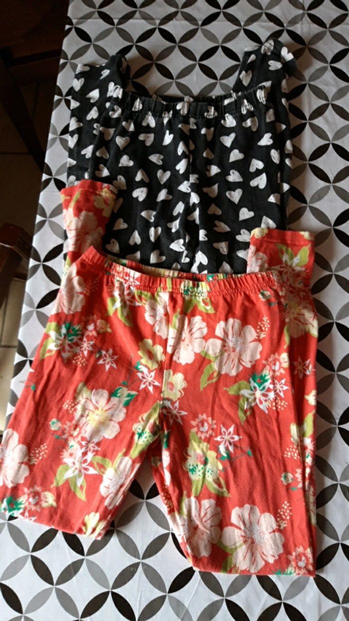 Lot 2 leggings 10 ans - photo numéro 2