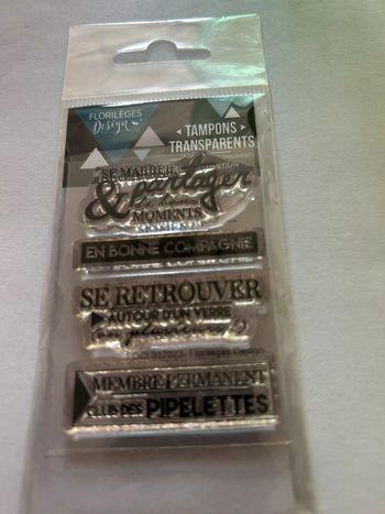 Lot de tampons texte Florilèges Design