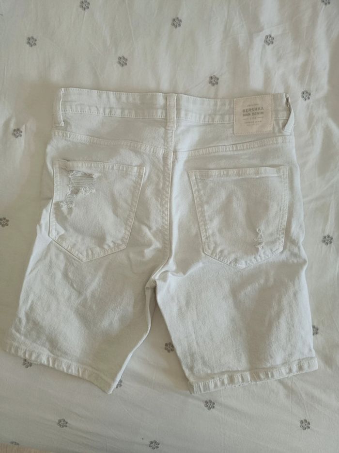 Short en jean blanc - photo numéro 2