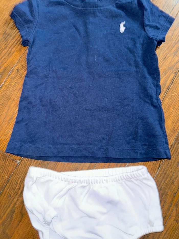 T-shirt et bloomer Ralph Lauren 6 mois - photo numéro 2
