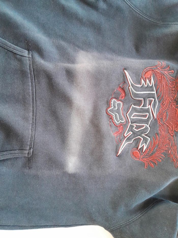 Sweat à capuche vintage fox deluxe - photo numéro 8