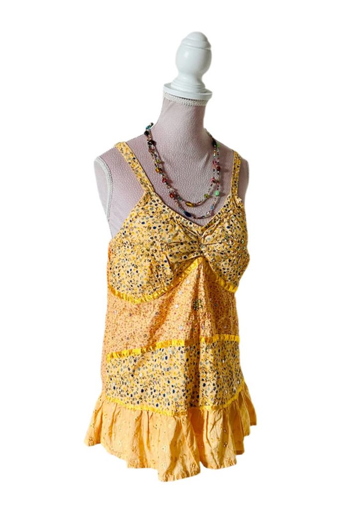 🌞🌿Top boho chic et lumineux brodé made in India Summer fairy soul hippie top🌿🌞 - photo numéro 5