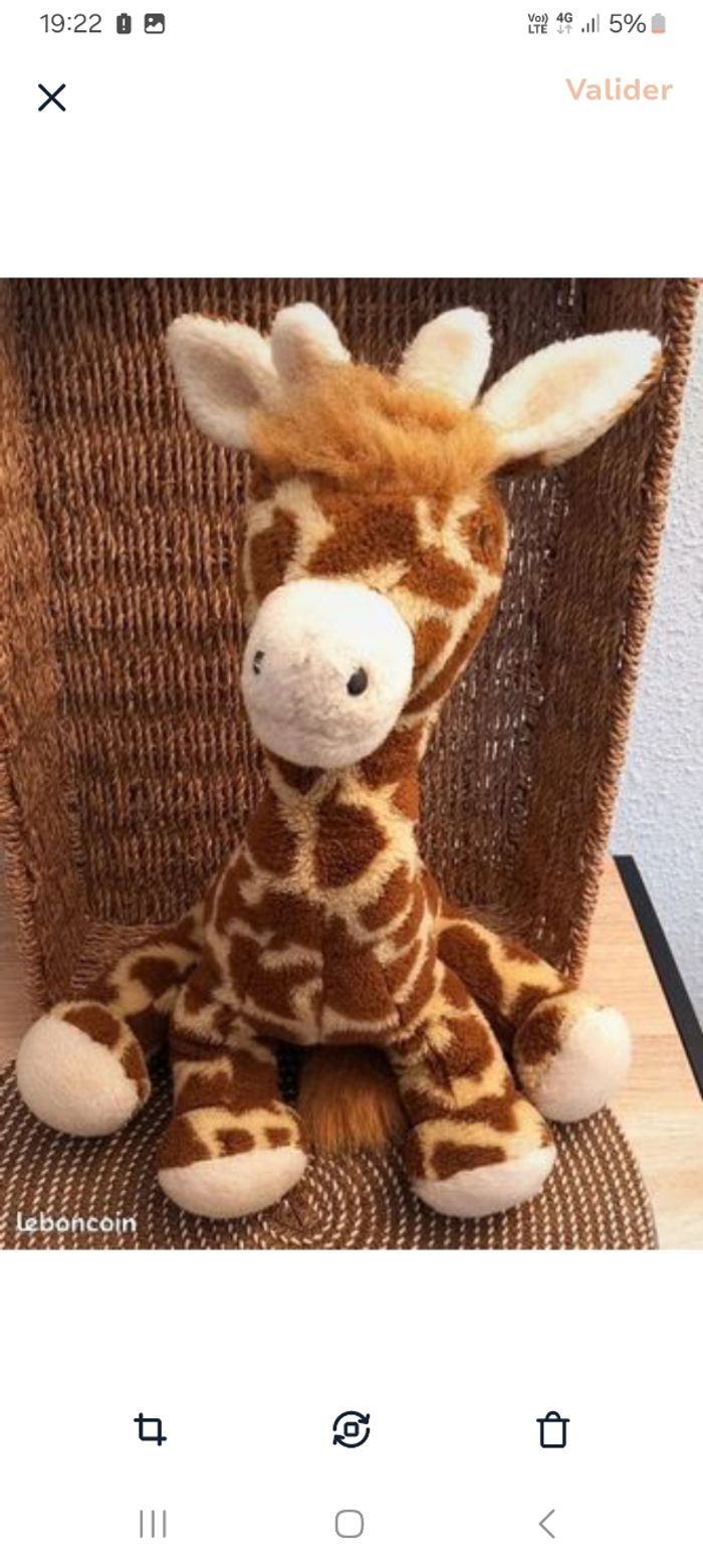 Peluche vintage girafe Ajena 42cm - photo numéro 4