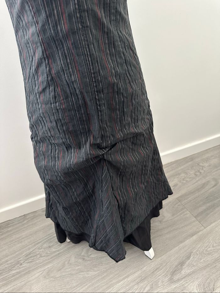 Robe longue à rayures cyberpunk Y2K Kiabi T36/38 S/M - photo numéro 7