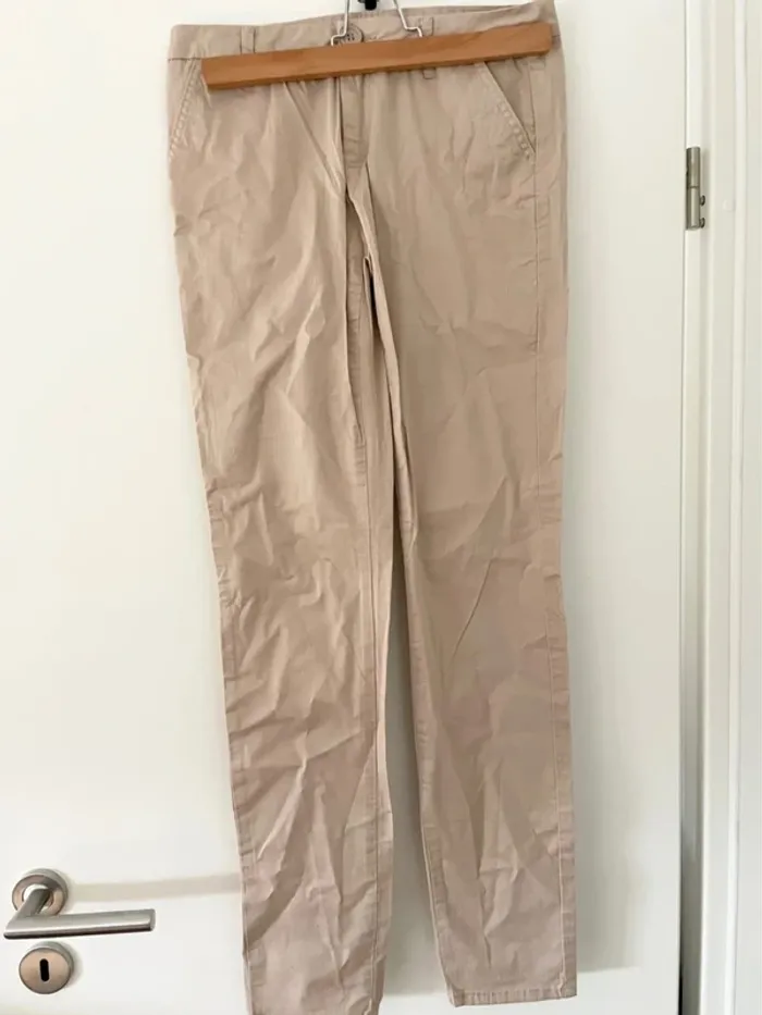 Pantalon beige zalando XS