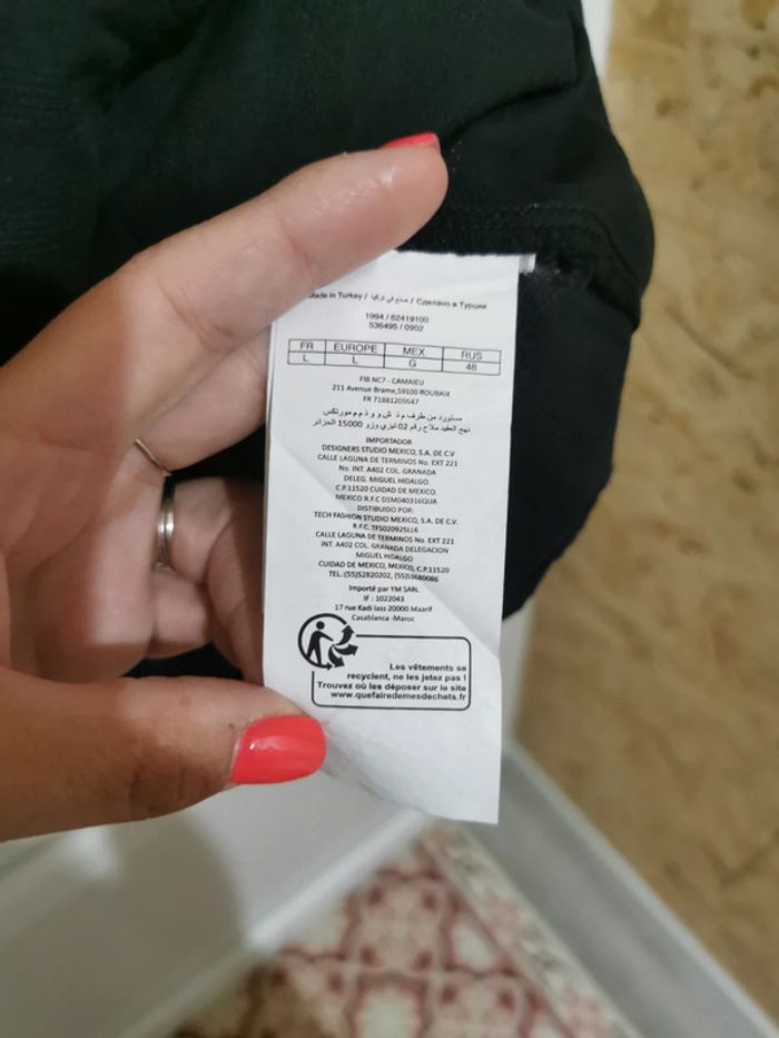 Tunique noir camaïeu L - photo numéro 4