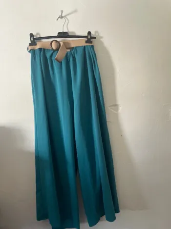 Pantalon, fluide, couleur vert d’eau n°746