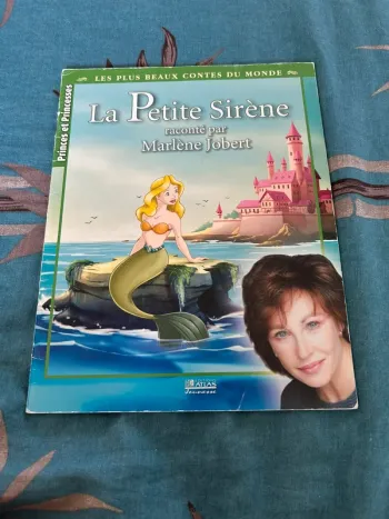 Livre la petite sirène raconté par Marlène jobert