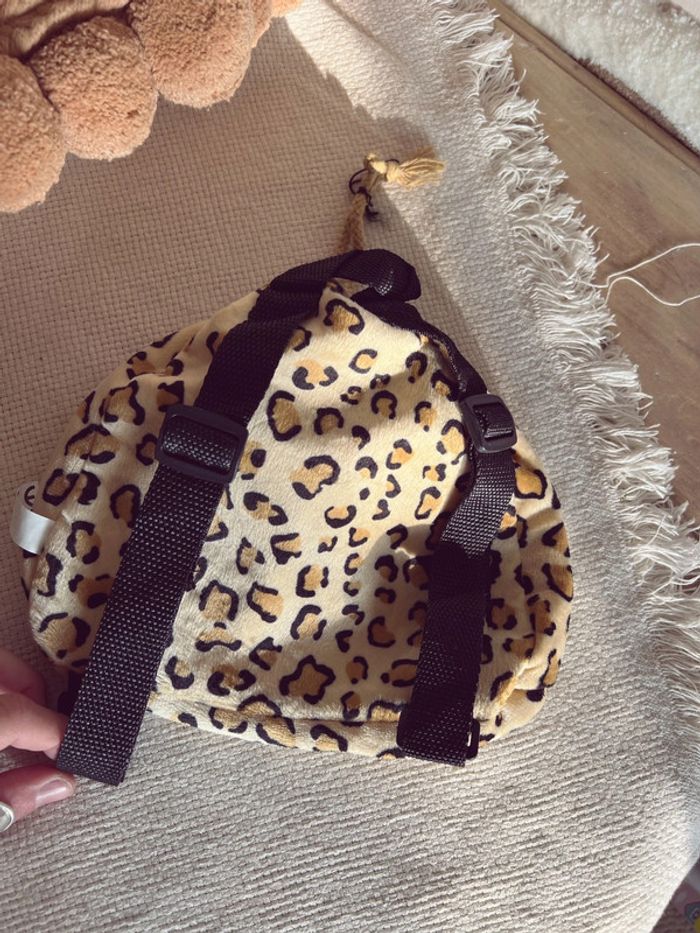 Petit sac à dos léopard peluche - photo numéro 3