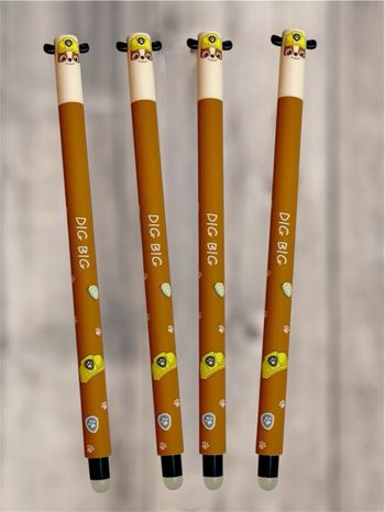 Lot de 4 stylos effaçables Pat Patrouille Neuf 