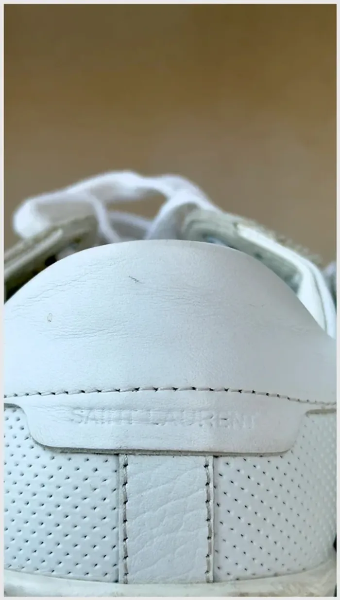 Baskets Saint Laurent blanches 38 TBE - photo numéro 8