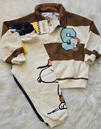 NEUFS (non portés) 🏷🏷🤩😍💙sublime ensemble sweat et pantalon molleton snoopy 3 ans garçon 💙😍🤩